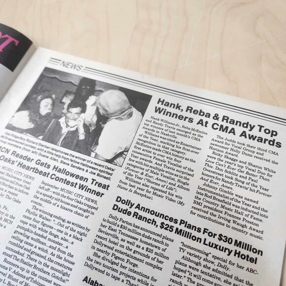 Vintage Music City News Magazine November 1987 Randy Travis Cover Country Music - Picture 2 of 7